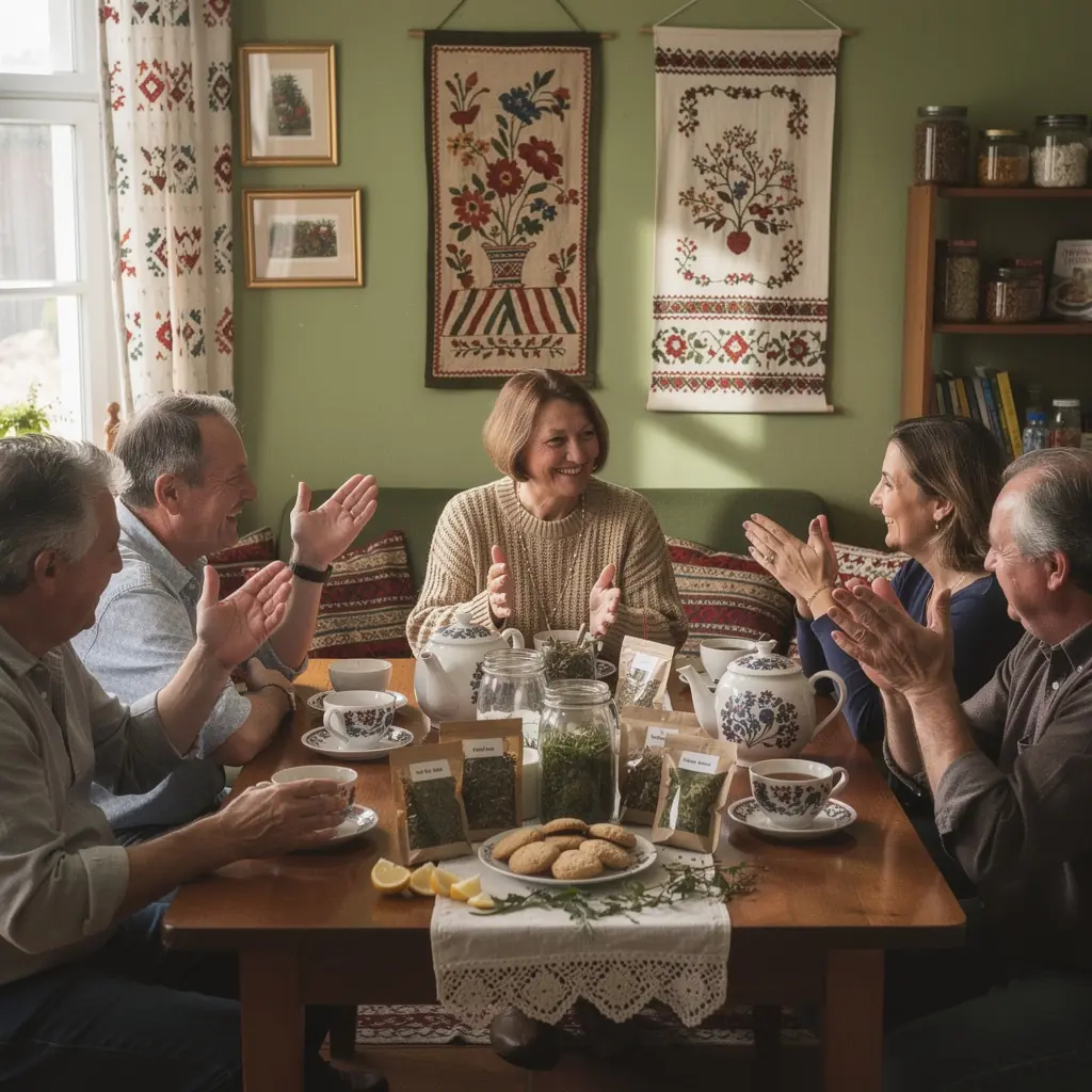 Friss gyógynövények, mint például menta és citromfű, a vérnyomás csökkentésére.