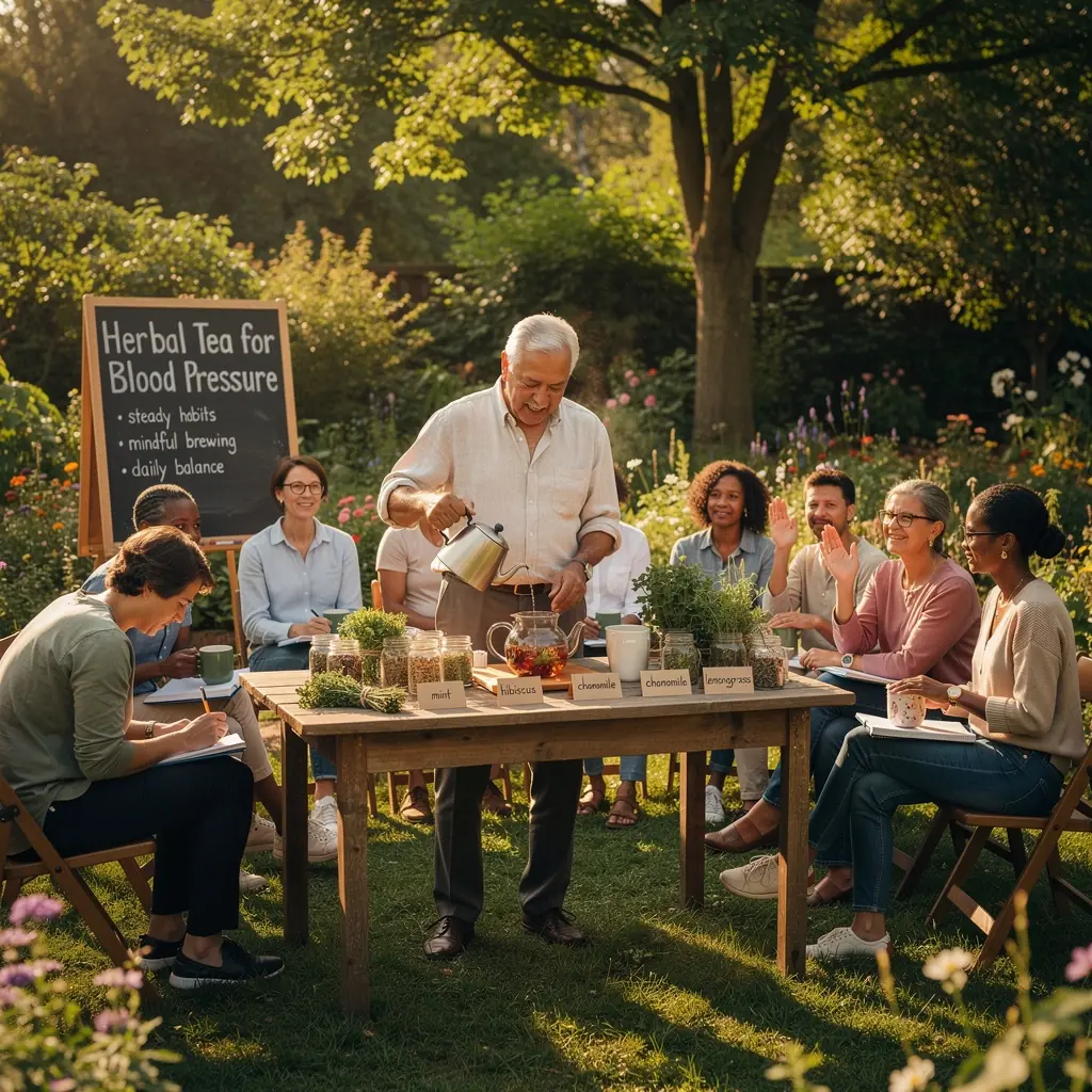 Zöld tea csésze, mellette citromszeletek, amely a vérnyomás csökkentésére szolgál.
